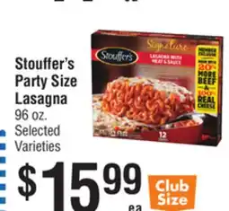 Smart & Final Stouffer's Party Size Lasagna offer