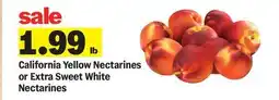 Meijer California Yellow Nectarines or Extra Sweet White Nectarines offer