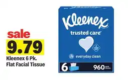 Meijer Kleenex 6 Pk. Flat Facial Tissue offer