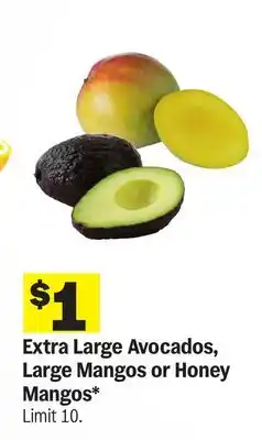 Meijer Extra Large Avocados, Large Mangos or Honey Mangos offer