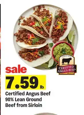 Meijer Certified Angus Beef 90% Lean Ground Beef from Sirloin offer