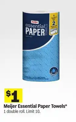 Meijer Meijer Essential Paper Towels offer