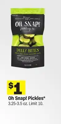 Meijer Oh Snap! Pickles offer