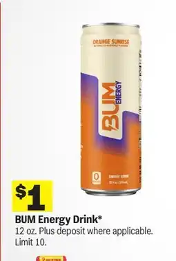 Meijer BUM Energy Drink offer