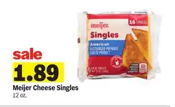 Meijer Meijer Cheese Singles offer