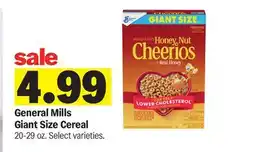 Meijer General Mills Giant Size Cereal offer