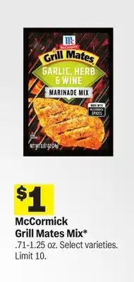 Meijer McCormick Grill Mates Mix offer