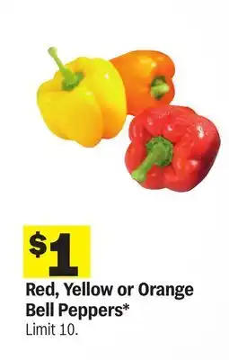 Meijer Red, Yellow or Orange Bell Peppers offer