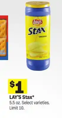 Meijer LAY'S Stax offer