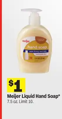 Meijer Meijer Liquid Hand Soap offer