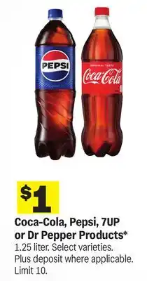 Meijer Coca-Cola, Pepsi, 7UP or Dr Pepper Products offer