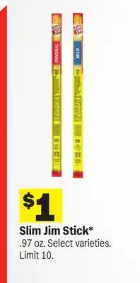 Meijer Slim Jim Stick offer