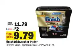 Meijer Finish Dishwasher Pods offer