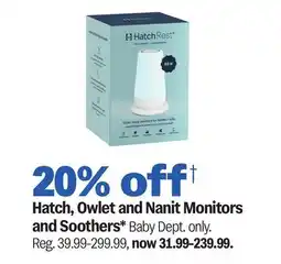 Meijer Hatch, Owlet and Nanit Monitors and Soothers offer