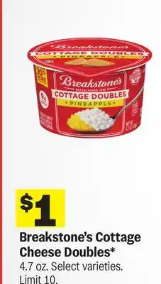 Meijer Breakstone's Cottage Cheese Doubles offer