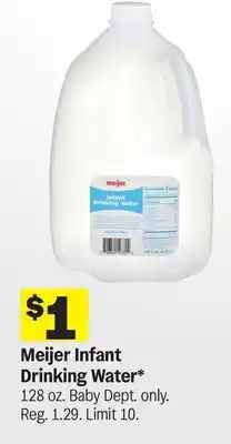 Meijer Meijer Infant Drinking Water offer