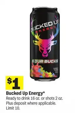 Meijer Bucked Up Energy offer