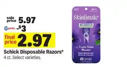 Meijer Schick Disposable Razors offer