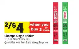Meijer Chomps Single Sticks offer