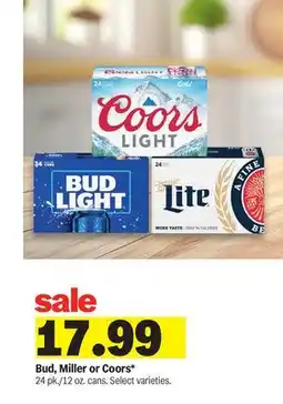 Meijer Bud, Miller or Coors offer