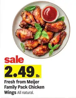 Meijer Fresh from Meijer Family Pack Chicken Wings offer