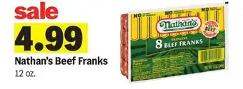 Meijer Nathan's Beef Franks offer