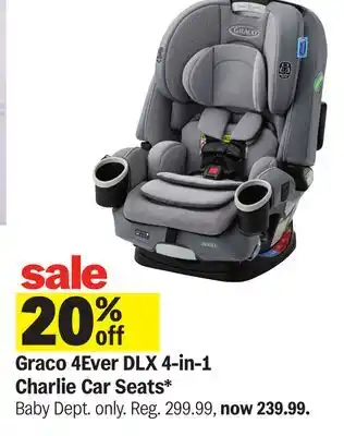 Meijer 4Ever DLX 4-in-1 Charlie Car Seats offer
