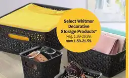 Meijer Select Whitmor Decorative Storage Products offer