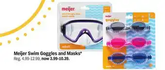 Meijer Meijer Swim Goggles and Masks offer