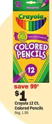 Meijer Crayola 12 Ct. Colored Pencils offer