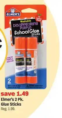 Meijer Elmer's 2 Pk. Glue Sticks offer