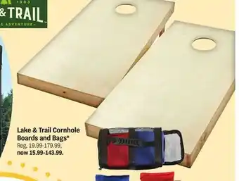 Meijer Lake & Trail Cornhole Boards and Bags offer