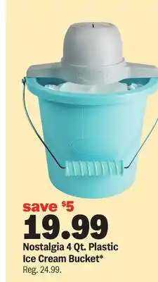 Meijer Nostalgia 4 Qt. Plastic Ice Cream Bucket offer