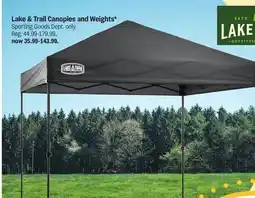 Meijer Lake & Trail Canopies and Weights offer