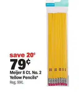 Meijer Meijer 8 Ct. No. 2 Yellow Pencils offer