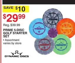 Dunham's Sports PRIME 5-DISC GOLF STARTER SET offer