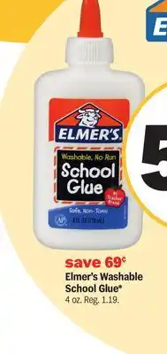 Meijer Elmer's Washable School Glue offer