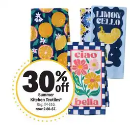 Meijer Summer Kitchen Textiles offer