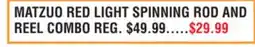 Dunham's Sports MATZUO RED LIGHT SPINNING ROD AND REEL COMBO offer