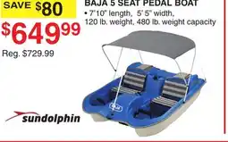 Dunham's Sports BAJA 5 SEAT PEDAL BOAT offer