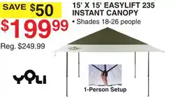 Dunham's Sports 15' X 15' EASYLIFT 235 INSTANT CANOPY offer