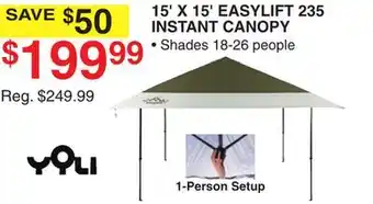 Dunham's Sports 15' X 15' EASYLIFT 235 INSTANT CANOPY offer