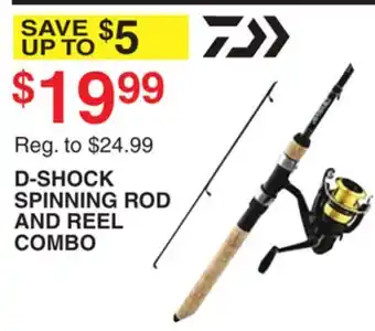 Dunham's Sports D-SHOCK SPINNING ROD AND REEL COMBO offer