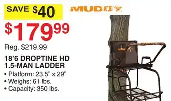 Dunham's Sports 18 6 DROPTINE HD 1.5-MAN LADDER offer