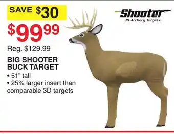 Dunham's Sports BIG SHOOTER BUCK TARGET offer
