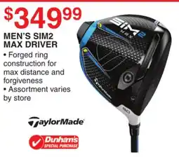 Dunham's Sports MEN'S SIM2 MAX DRIVER offer