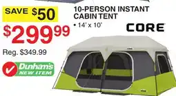 Dunham's Sports 10-PERSON INSTANT CABIN TENT offer