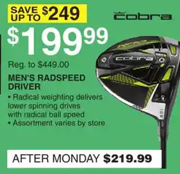 Dunham's Sports MEN'S RADSPEED DRIVER offer