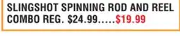 Dunham's Sports SLINGSHOT SPINNING ROD AND REEL COMBO offer