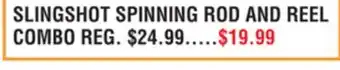 Dunham's Sports SLINGSHOT SPINNING ROD AND REEL COMBO offer
